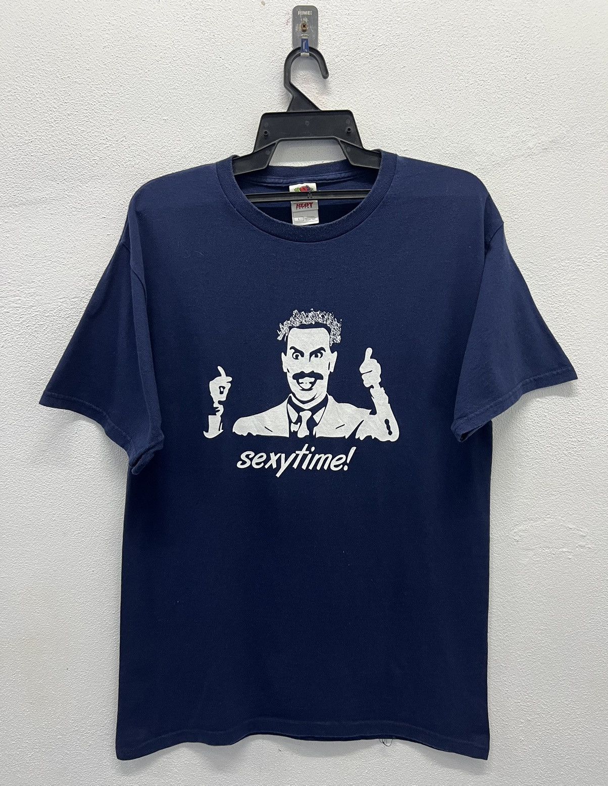 Vintage Vintage Borat Sexy Time Comedy Blue Graphic Size US L / EU 52-54 / 3 - 1 Thumbnail