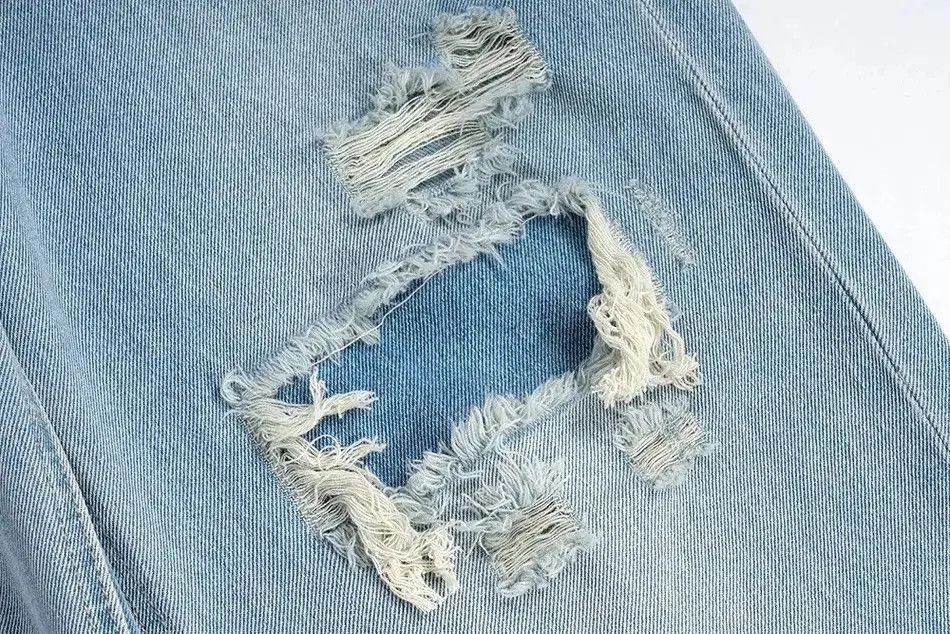 Japanese Brand Baggy Flared Wide Leg Striped Rusty Jeans Size US 32 / EU 48 - 4 Thumbnail