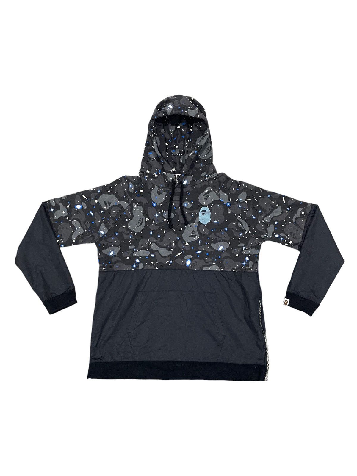 Bape Space Camo Wide Side Zip Pullover Hoodie Size US L / EU 52-54 / 3 - 18 Thumbnail