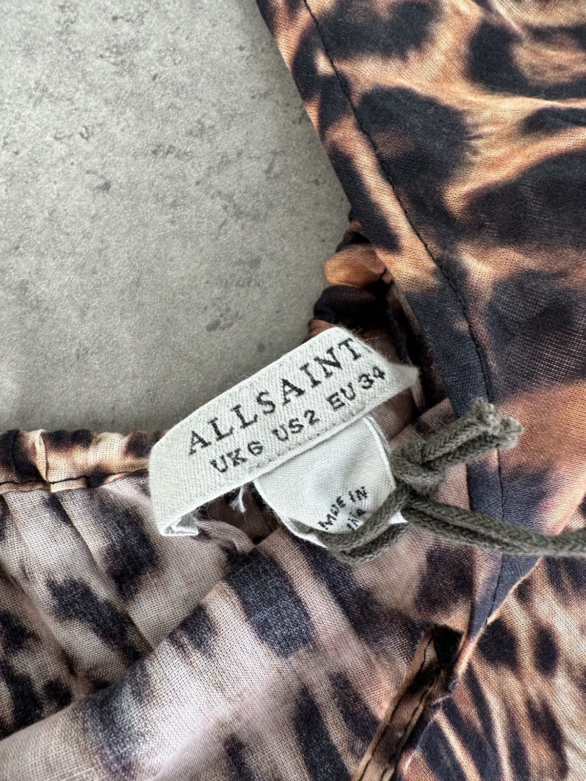 Allsaints AllSaints Leopard Print Dress Size S / US 4 / IT 40 - 3 Thumbnail