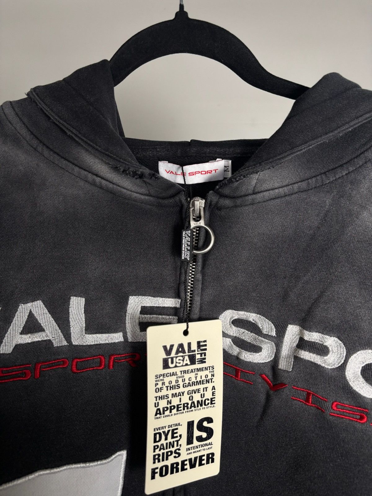 Vale Vale Forever Jerzee ‘Black’ Zip Up Hoodie Size US M / EU 48-50 / 2 - 2 Thumbnail