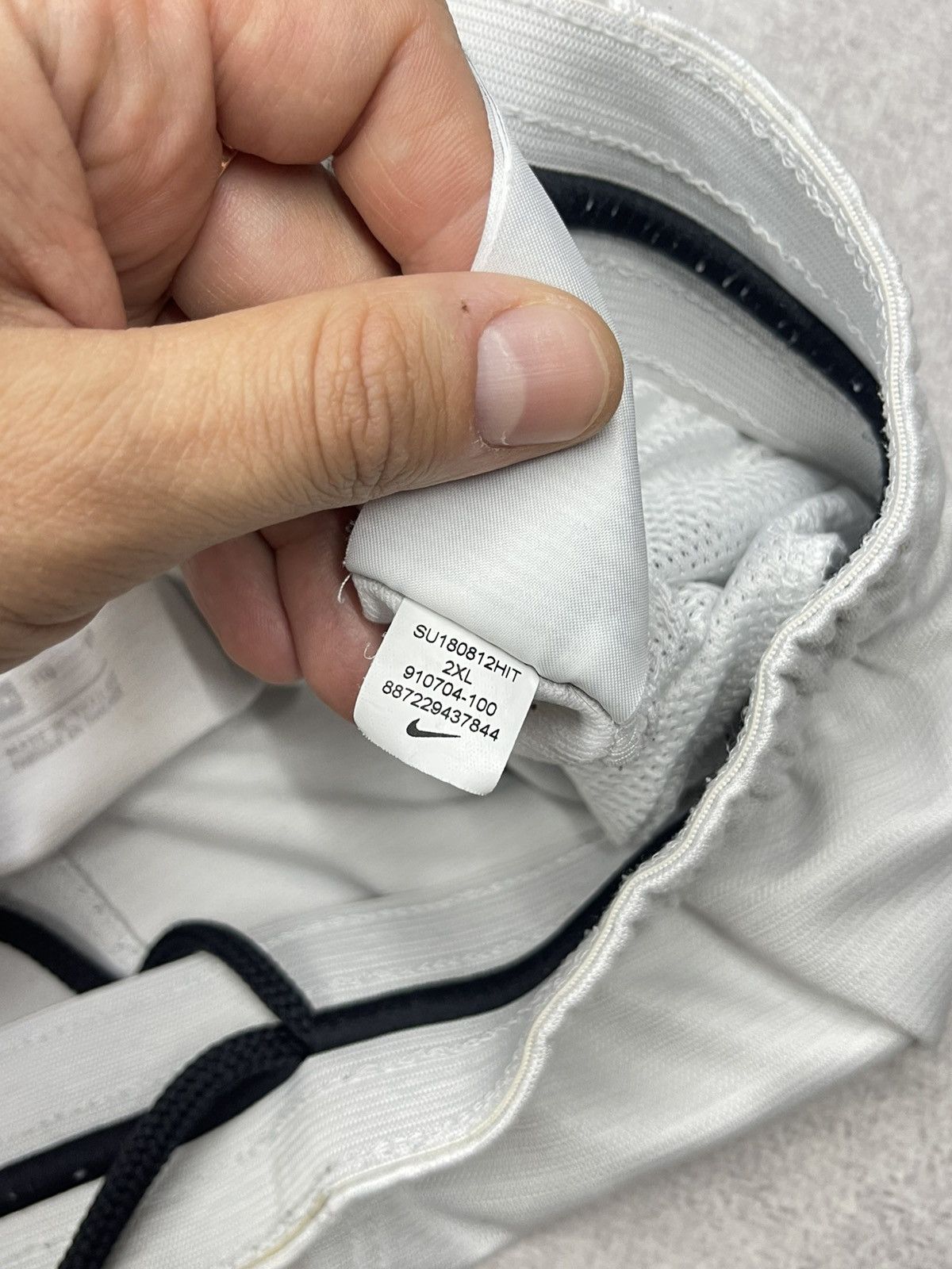 Nike Mens Nike Dri Fit White Shorts Big Logo Drill Y2K ACG TN Size US 36 / EU 52 - 7 Thumbnail