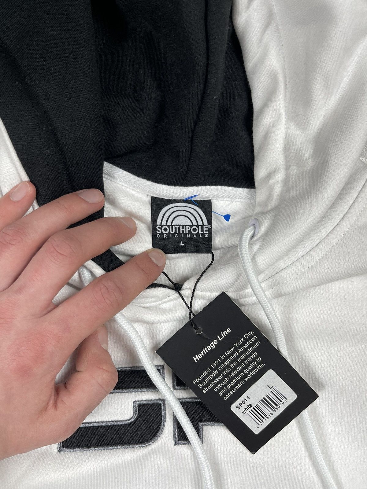 Southpole × Vintage Southpole NWT USA Big Logo White Y2K 00s Vintage Hoodie Size US L / EU 52-54 / 3 - 10 Thumbnail