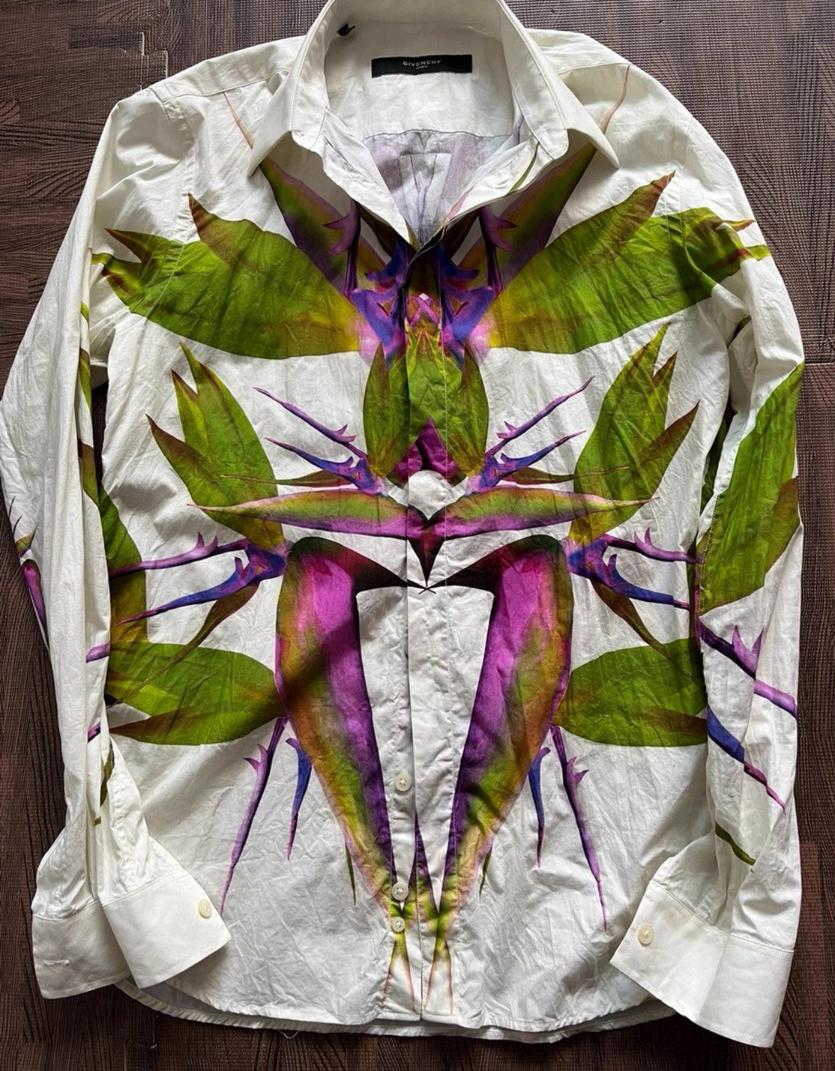 Givenchy Givenchy Bird of paradise print shirt Size US S / EU 44-46 / 1 - 1 Thumbnail