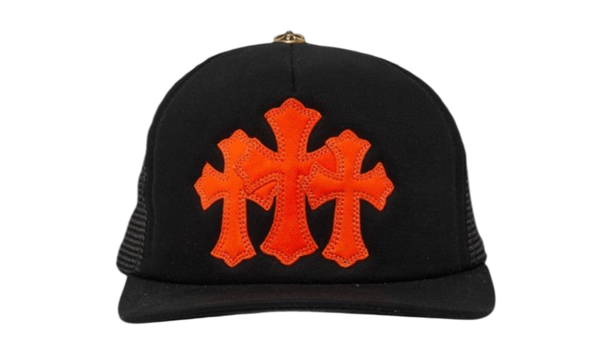 Chrome Hearts St. Barth's Cemetery Exclusive Trucker Hat Black/Orange Size ONE SIZE - 1 Thumbnail