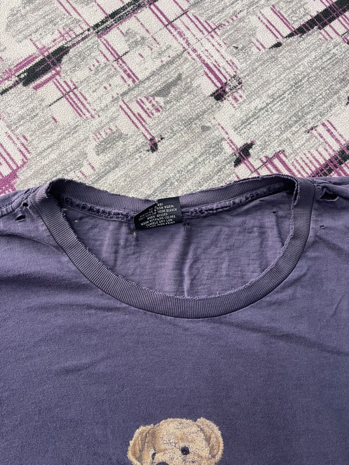 Polo Ralph Lauren VINTAGE DISTRESSED POLO BEAR RALPH LAUREN TEE VERY RARE Size US XL / EU 56 / 4 - 4 Thumbnail