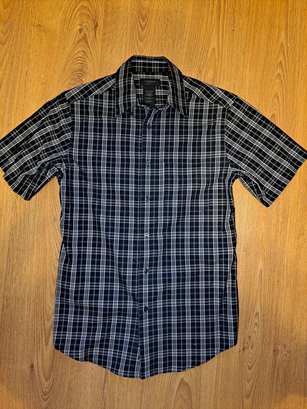 Covington Covington Button Up Shirt Mens Small 34-36 Black Plaid Size US S / EU 44-46 / 1 - 1 Thumbnail