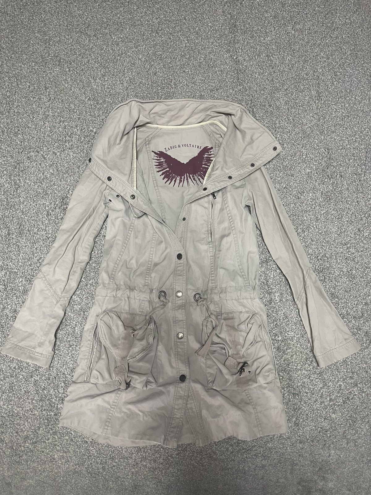 Zadig & Voltaire Zadig & Voltaire Y2K Music Cargo Utility Parka Jacket Size S Size S / US 4 / IT 40 - 2 Thumbnail
