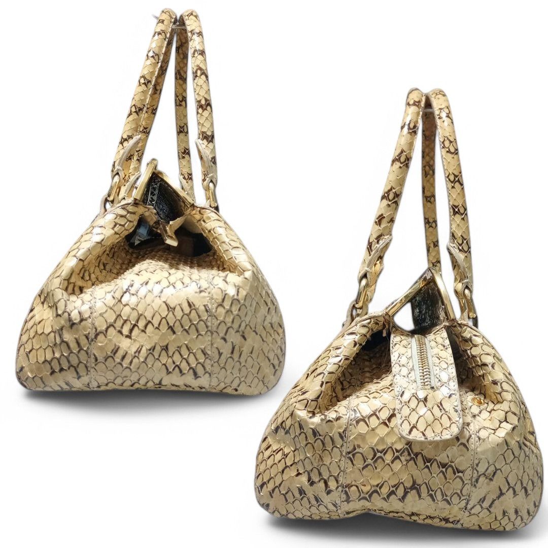 Dolce & Gabbana Dolce & Gabbana - Python Handbag Exotic Leather White Size ONE SIZE - 3 Thumbnail