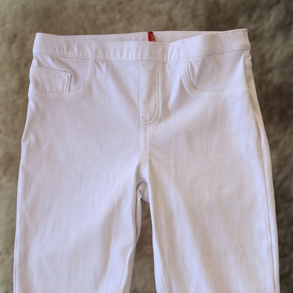 Spanx Spanx Leggings Womens L White High Rise Shaping Stretch Pull On Jegging Pants Size 36" / US 14 / IT 50 - 1 Thumbnail