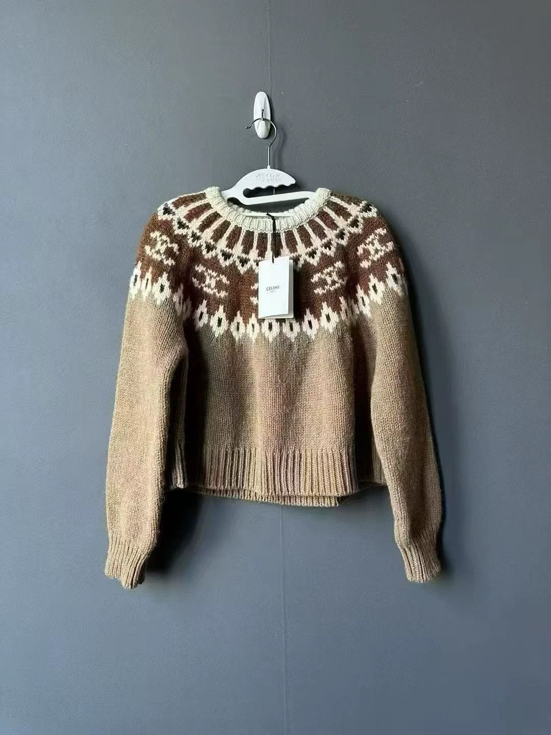 Celine CELINE Triomphe Knit Sweater XS New Size XS / US 0-2 / IT 36-38 - 1 Thumbnail