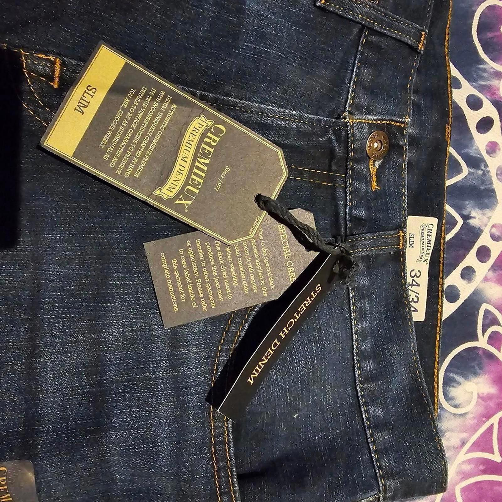 American Eagle Outfitters Cremieux s Men's Blue Denim 34x34 Jeans NWT Size US 34 / EU 50 - 6 Thumbnail