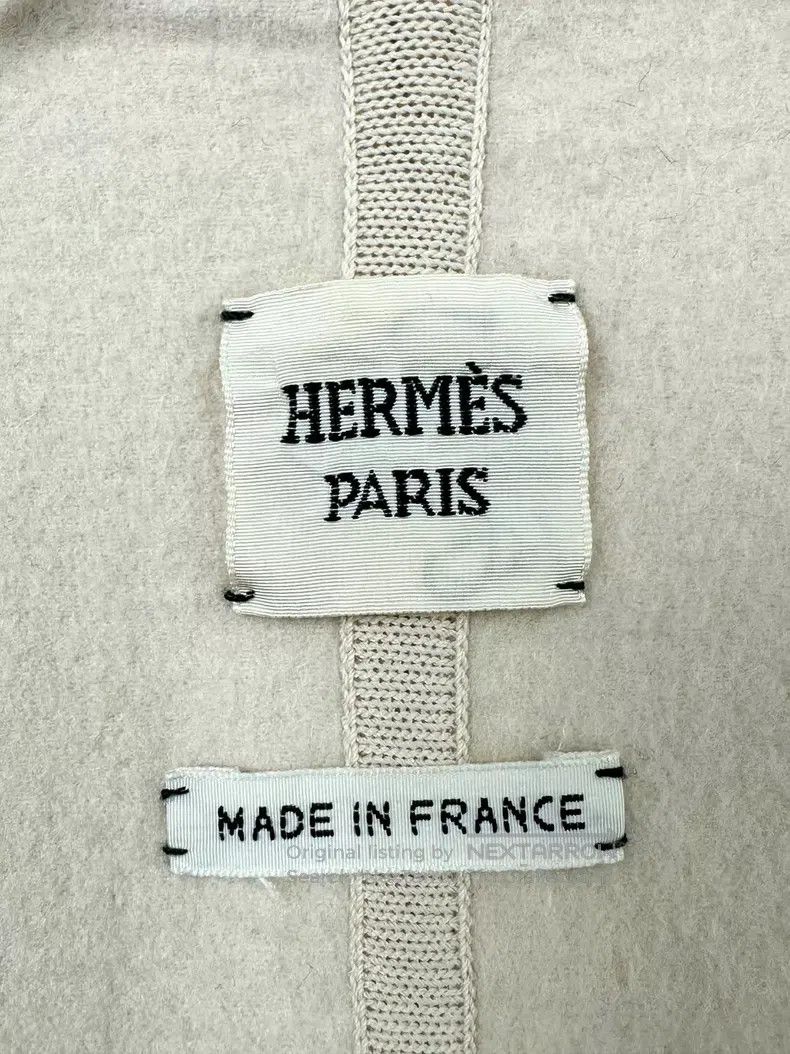 Hermes Hermes Beige Two-Sided Cashmere Zip Jacket Size XXS / US 00 / IT 34 - 3 Thumbnail