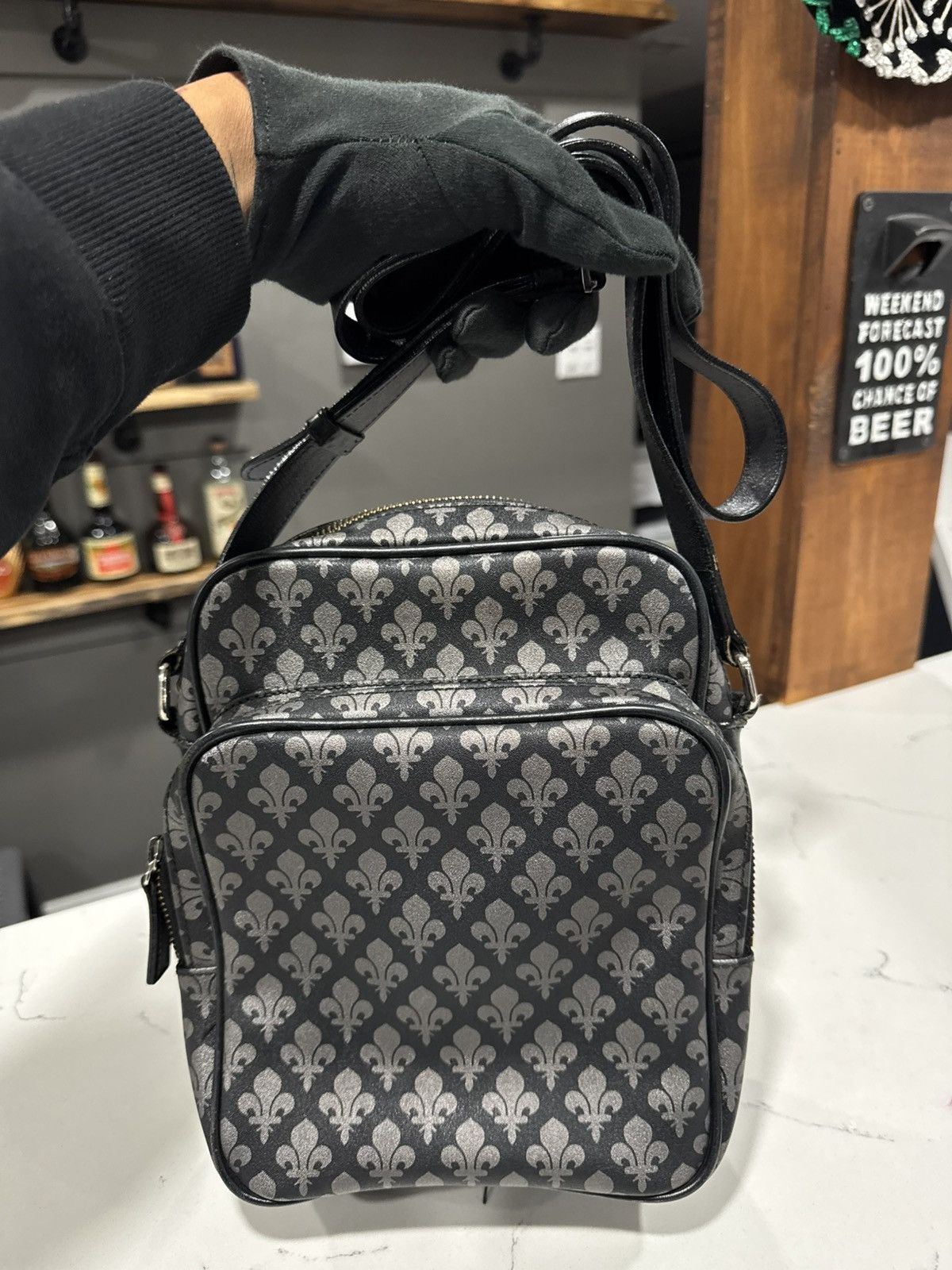 Patrick Cox Vintage Patrick Cox Fleur-De-Lis Monogram Side Bag Size ONE SIZE - 3 Thumbnail