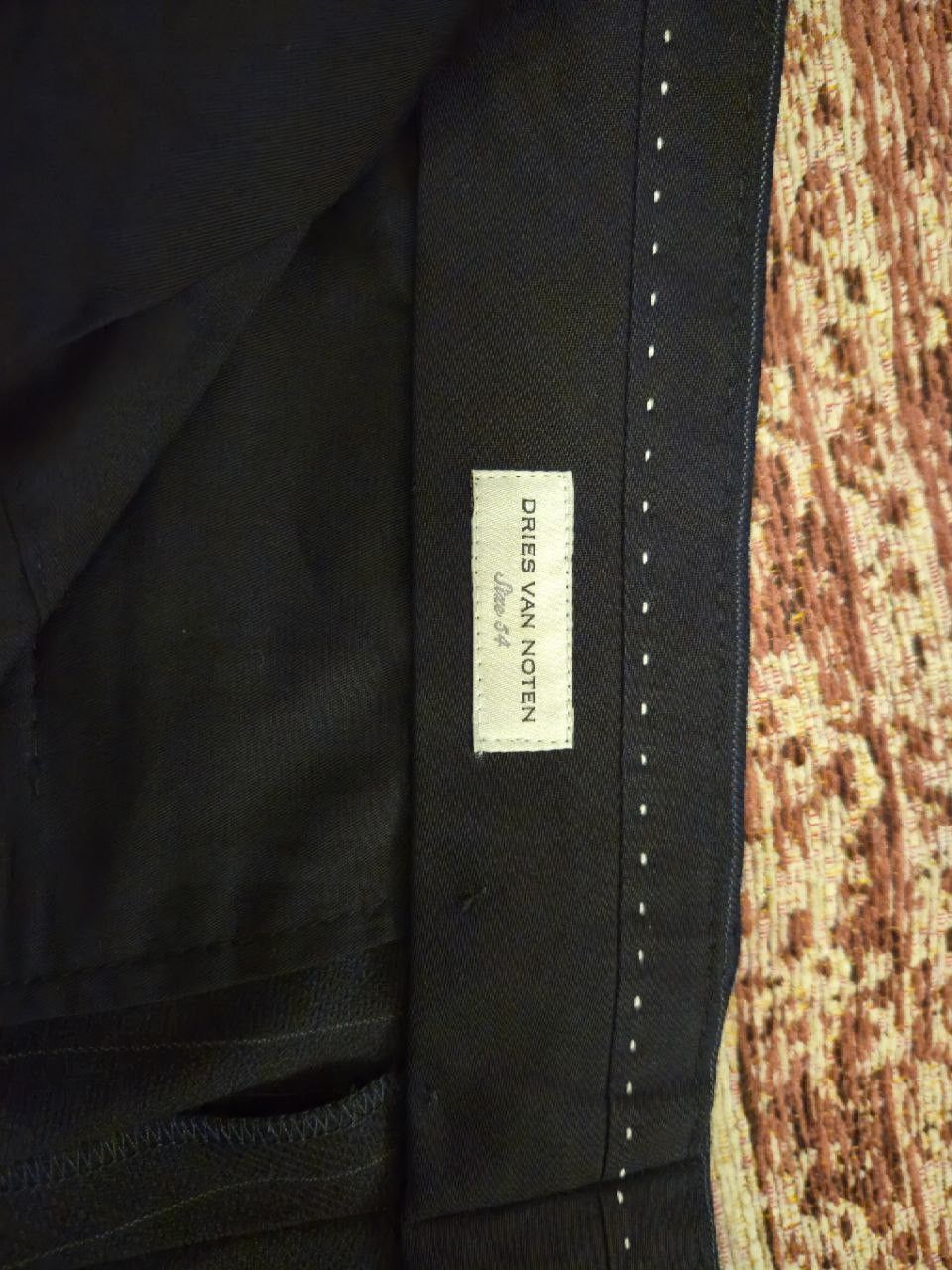 Dries Van Noten Dries Van Noten PATRINO Pinstripe Wool Trouser Size 54R - 4 Thumbnail