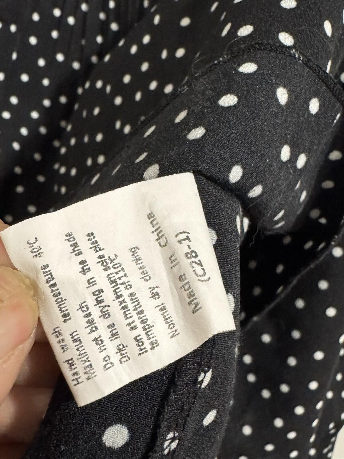 Other EXLURA Womens High Waist Polka Dot Pleated Maxi Skirt Size M Size 32" / US 10 / IT 46 - 8 Thumbnail