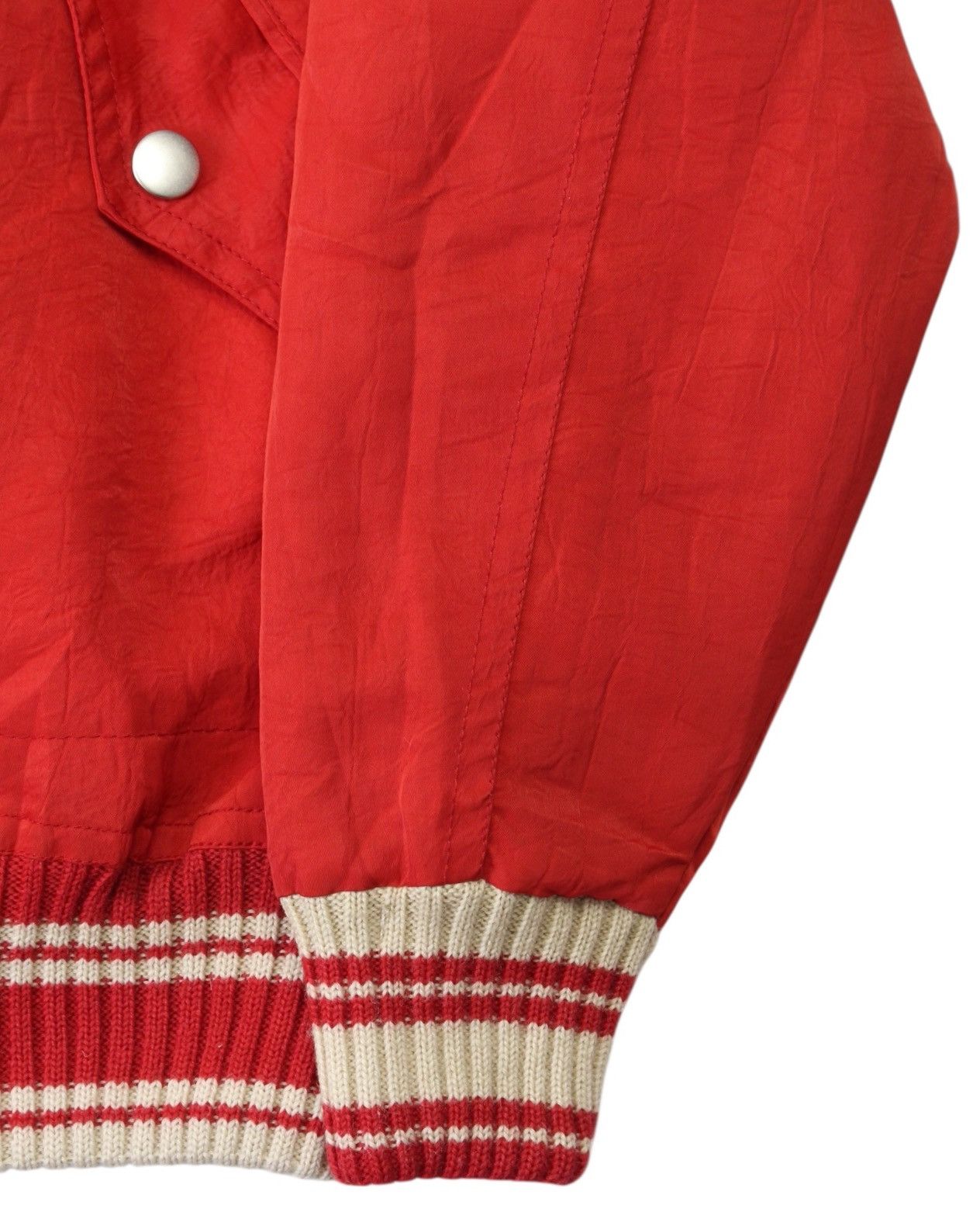 Hysteric Glamour 2000S NICOLE CLUB REVERSIBLE ZIP-UP SOLID RED KNIT JACKET Size US L / EU 52-54 / 3 - 9 Thumbnail