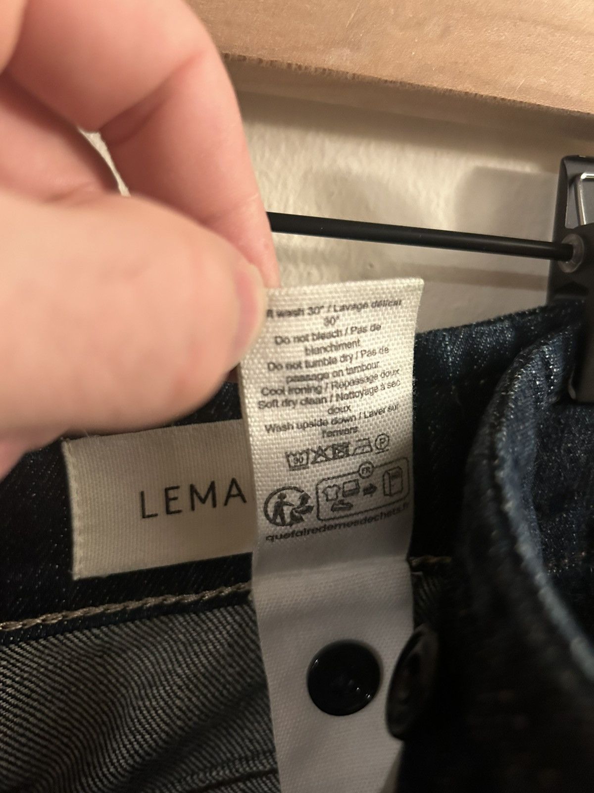 Lemaire PLEATED WORKWEAR PANTS Heavy indigo denim french baggy pleat Size US 30 / EU 46 - 9 Thumbnail
