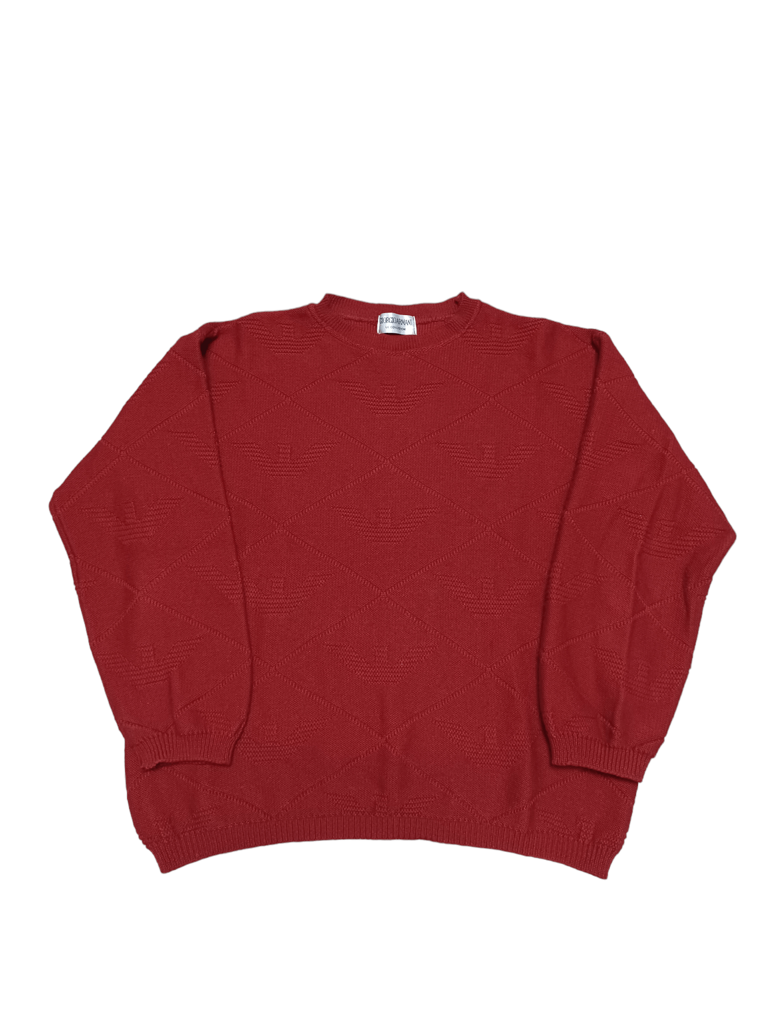 Giorgio Armani le Colleczioni long outlet sleeve Red Sweater