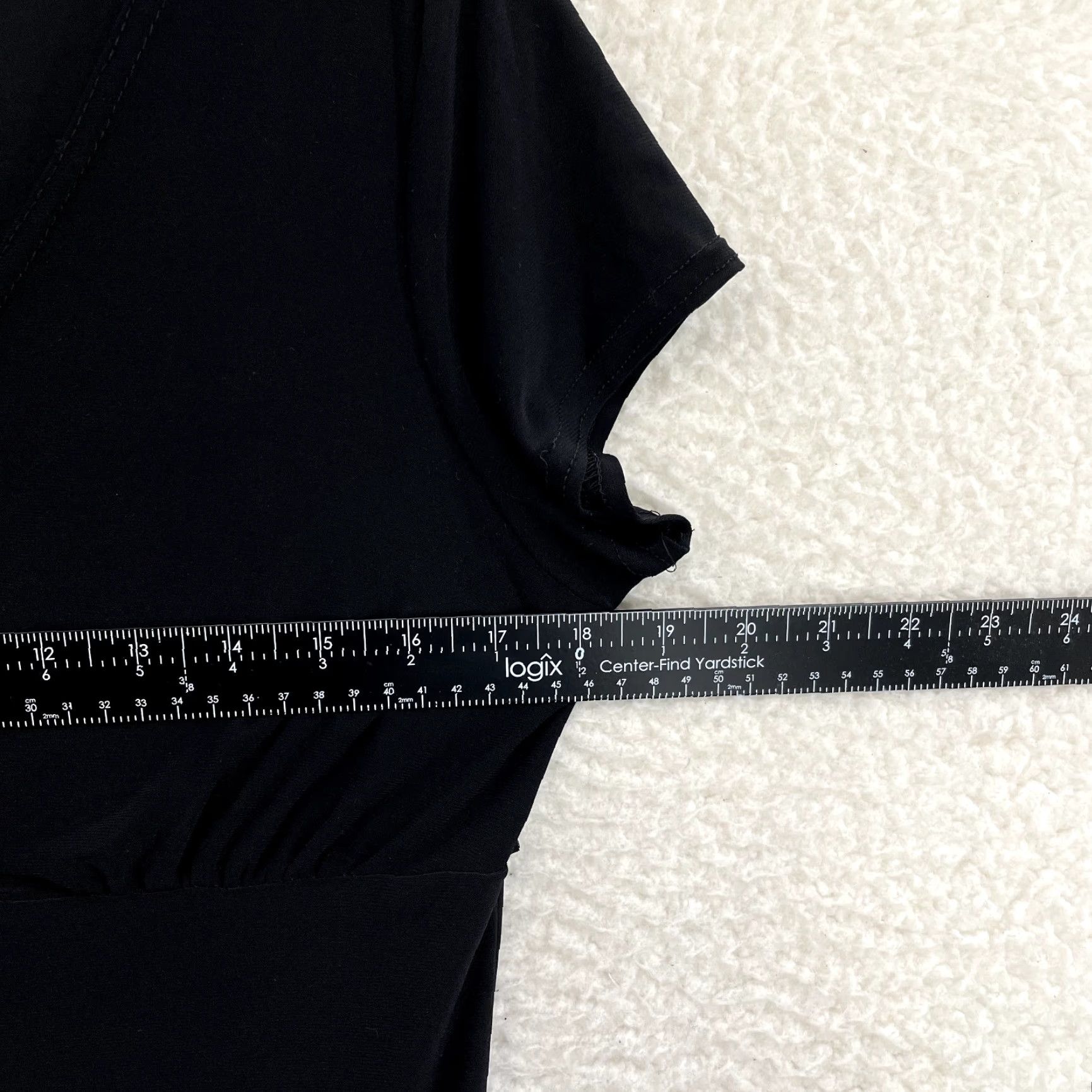 Vintage VINTAGE 90s Y2K Top Shirt XL Black Grunge Slinky Stretch Asymmetrical Fairy Dynamite Ladies/Ladies XL Size XL / US 12-14 / IT 48-50 - 6 Thumbnail