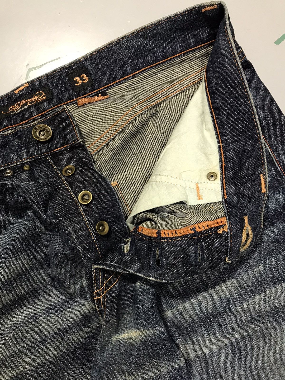 Ed Hardy Vintage ed hardy embroidered denim Size US 36 / EU 52 - 6 Thumbnail
