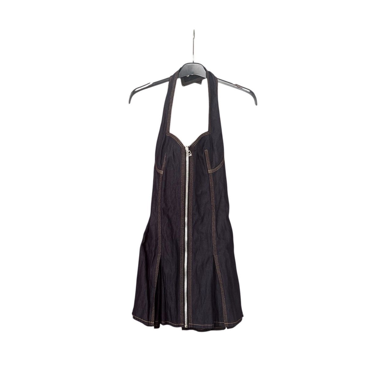 Bottega Veneta New Bottega Veneta Indigo Denim Twill Mini Dress 38IT/2US Size XS / US 0-2 / IT 36-38 - 3 Thumbnail