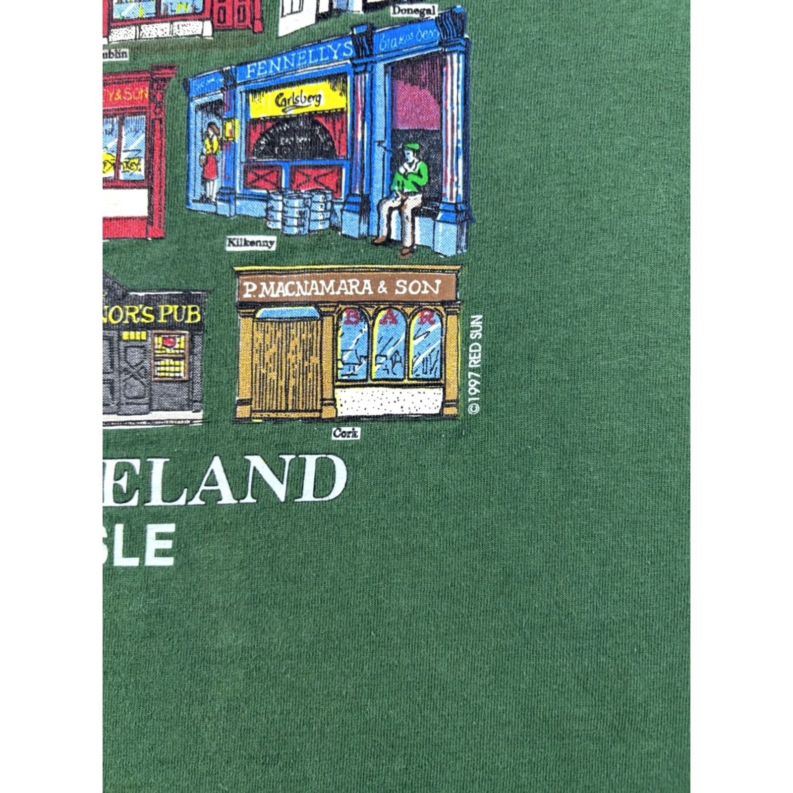 Delta VINTAGE Delta Beer Shirt Adult Medium Green Short Sleeve Crew Neck Cotton T-Shirt Men Size US M / EU 48-50 / 2 - 6 Thumbnail