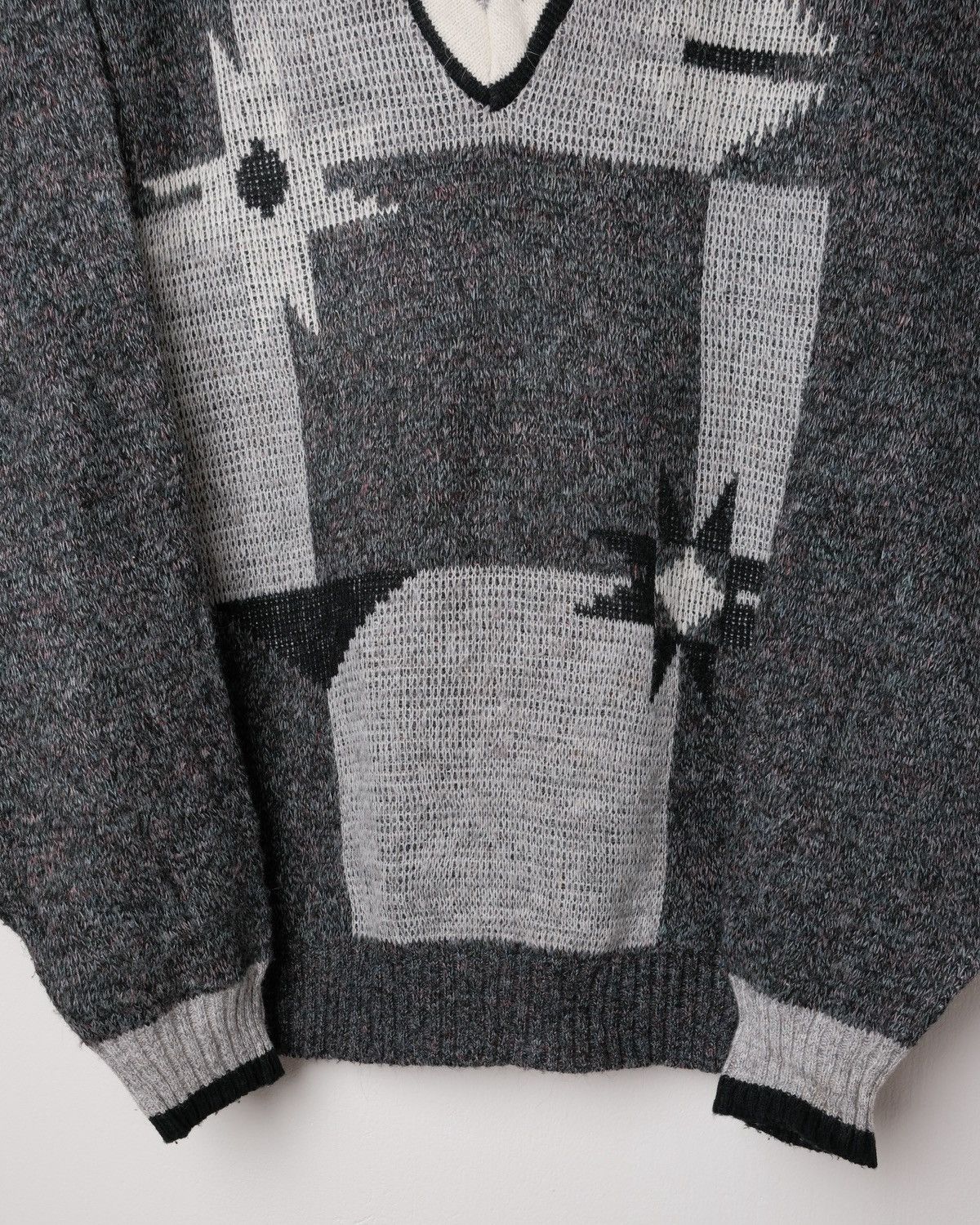 London Fog London Fog Knit Vneck Sweater Size US L / EU 52-54 / 3 - 3 Thumbnail