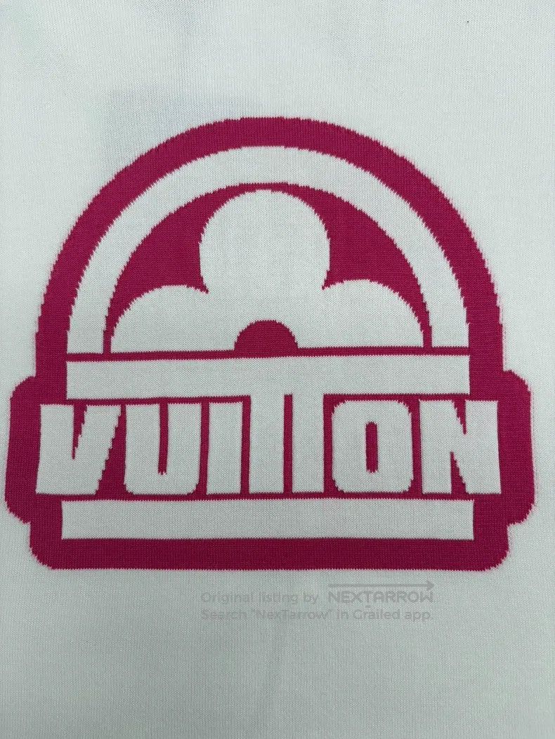 Louis Vuitton Louis Vuitton White and pink logo knitted short sleeves Size US L / EU 52-54 / 3 - 4 Thumbnail