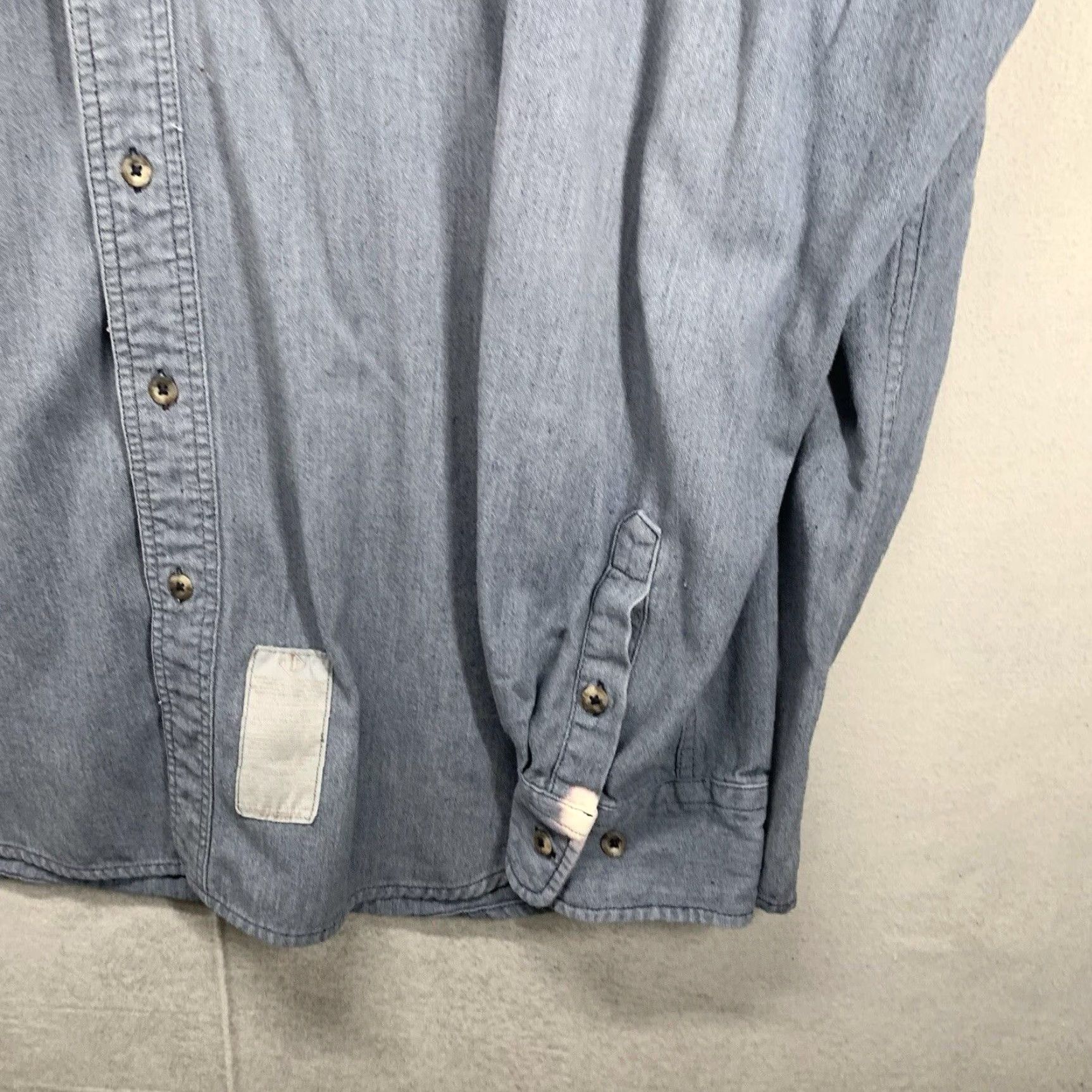 Vintage VINTAGE Tyndale Men’s Cotton Blend Button Down Shirt 3XL Construction Firefighter Gray Spots Wear Size US XXL / EU 58 / 5 - 6 Thumbnail