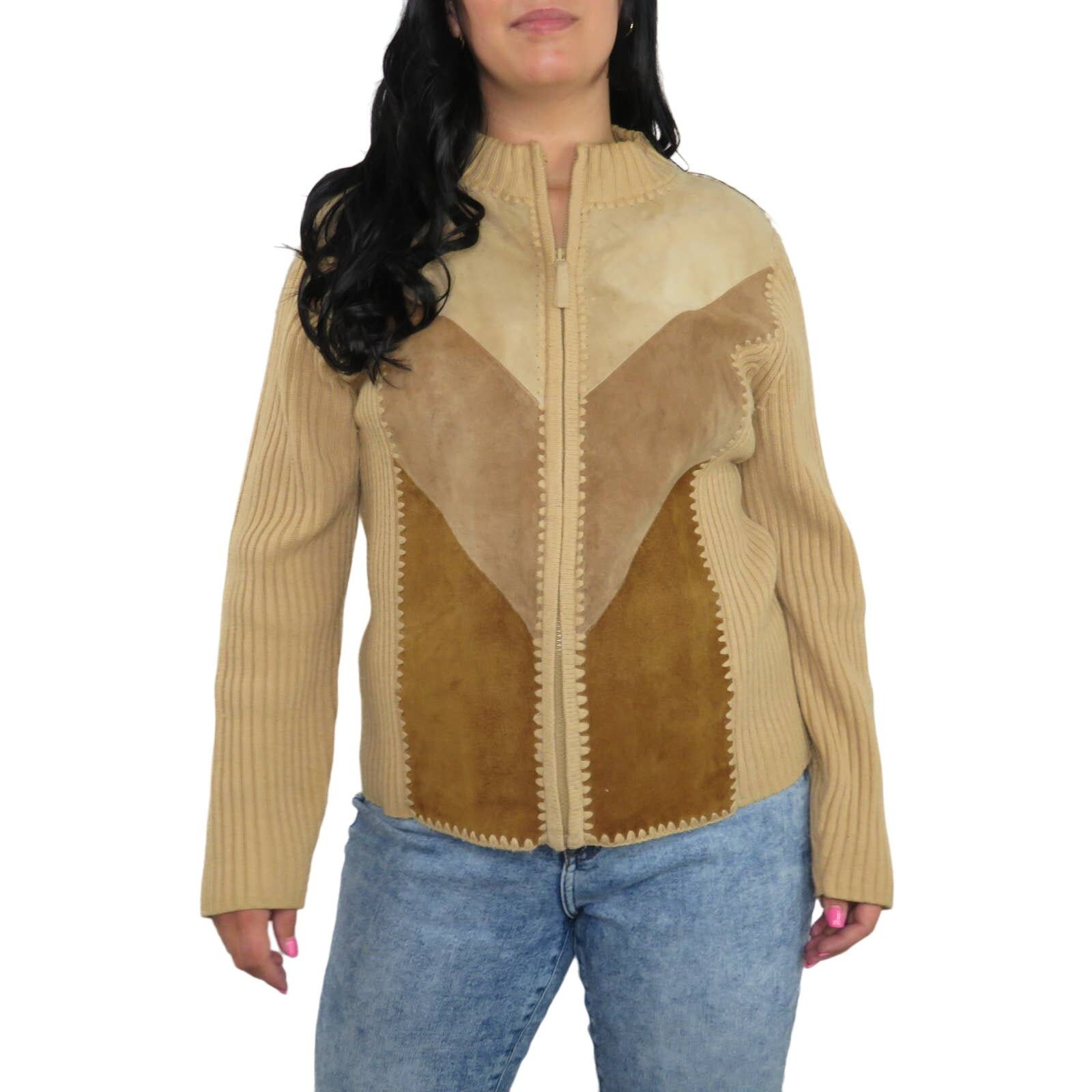 Vintage Vintage Suede Leather Jacket Brown Neutral Casual Medium Size M / US 6-8 / IT 42-44 - 6 Thumbnail