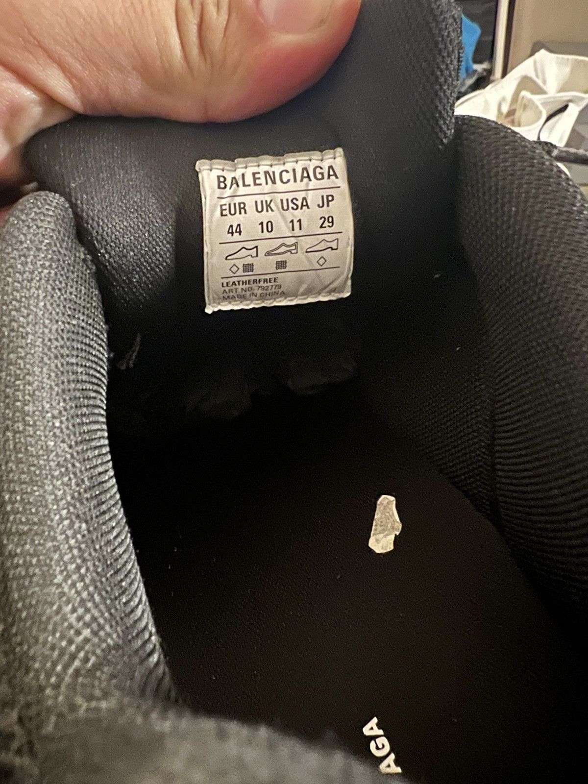 Balenciaga Balenciaga 10XL Sneakers - Black/Black Size US 11 / EU 44 - 7 Thumbnail