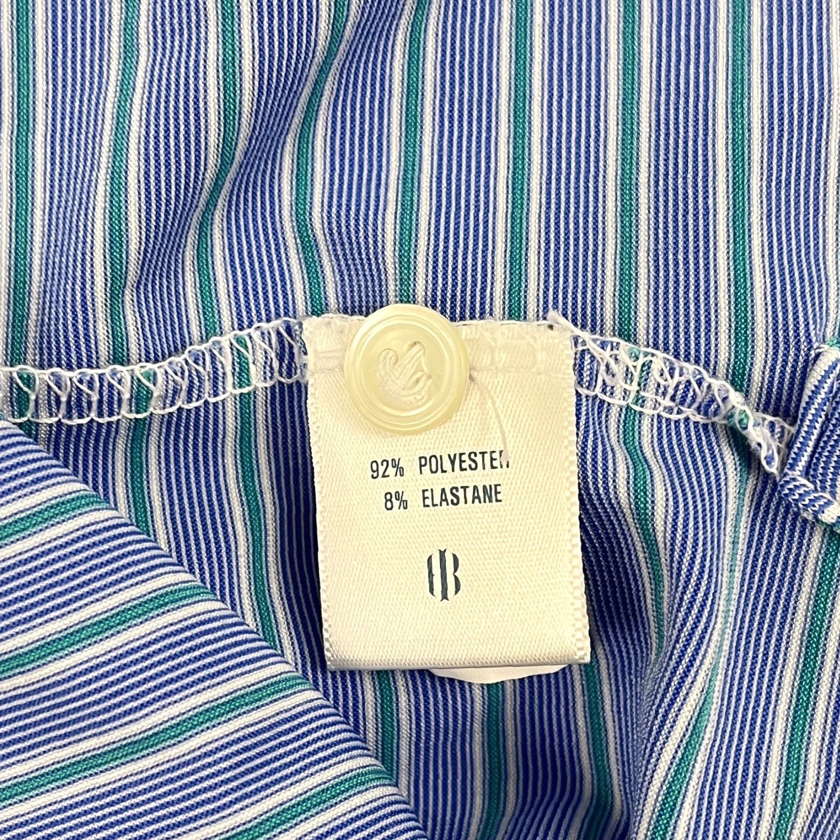 Vintage Holderness & Bourne Polo Shirt Men XL Blue Striped Golf Performance Preppy Sport Size US XL / EU 56 / 4 - 4 Thumbnail