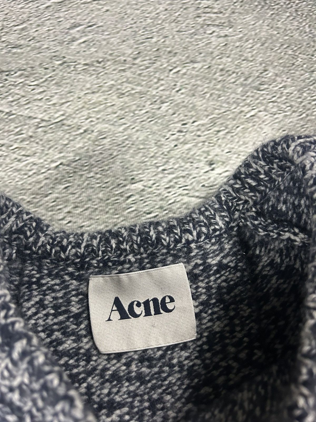 Acne Studios Acne sweater Ruth Twister Paw11 black grey knit Size XS / US 0-2 / IT 36-38 - 6 Thumbnail