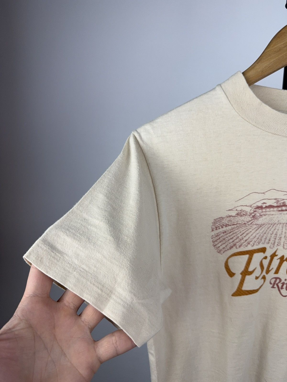 Vintage 80s Vintage Hanes Beefy-T Estrella Winery USA Made Tee Size US S / EU 44-46 / 1 - 2 Thumbnail