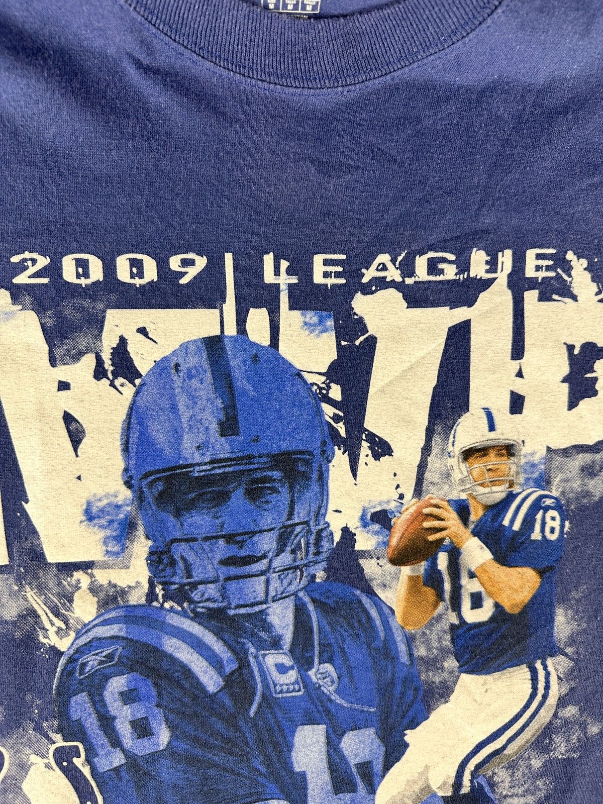 Reebok . Blue REEBOK 2009 Colts Peyton Manning 4 Time MVP Shirt. Size US L / EU 52-54 / 3 - 6 Thumbnail