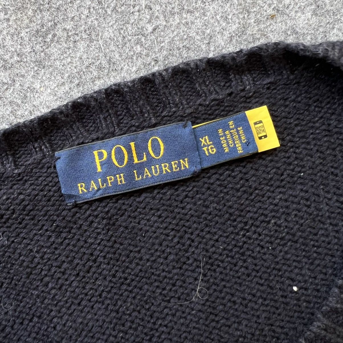 Designer × Polo Ralph Lauren × Vintage Vintage Polo Ralph Lauren Bear & Big Pony Knit Sweater Size US XL / EU 56 / 4 - 4 Thumbnail