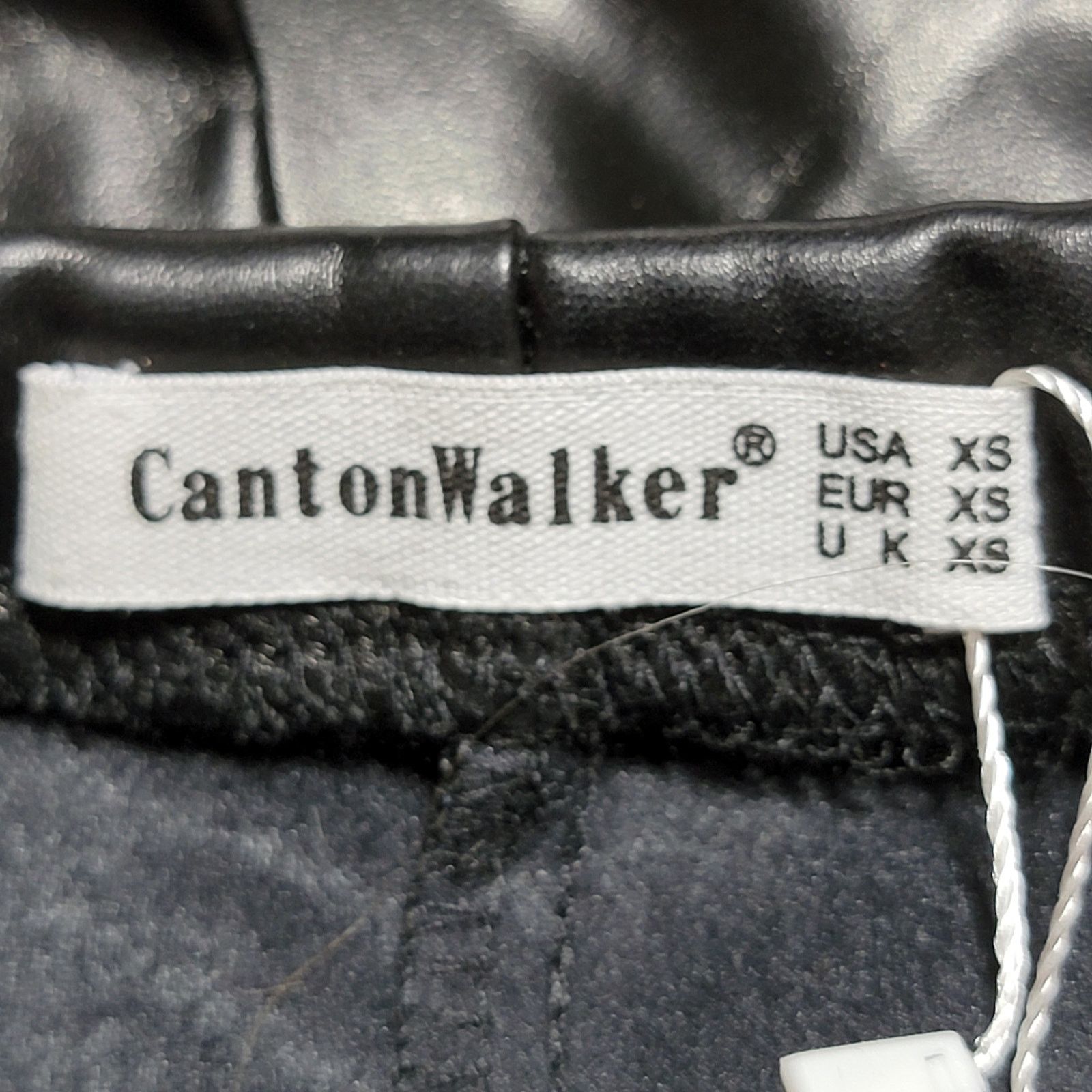 Other Canton Walker Faux Leather Black Mini Skirt - Size XS NWT Size 24" / US 00 / IT 34 - 3 Thumbnail