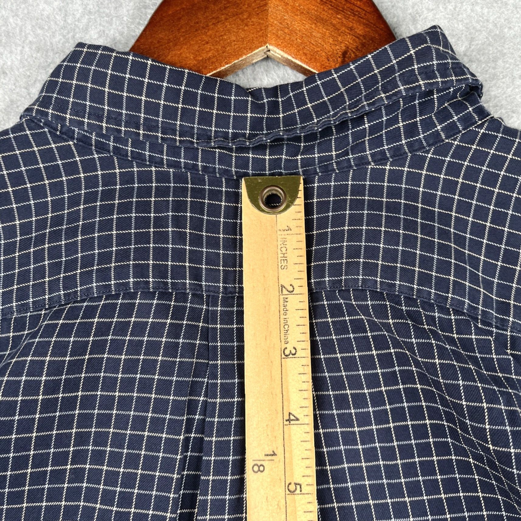 Ralph Lauren Ralph Lauren Classic Shirt XL Navy Blue Button Up Long Sleeve Pony Pocket Mens Size US XL / EU 56 / 4 - 7 Thumbnail