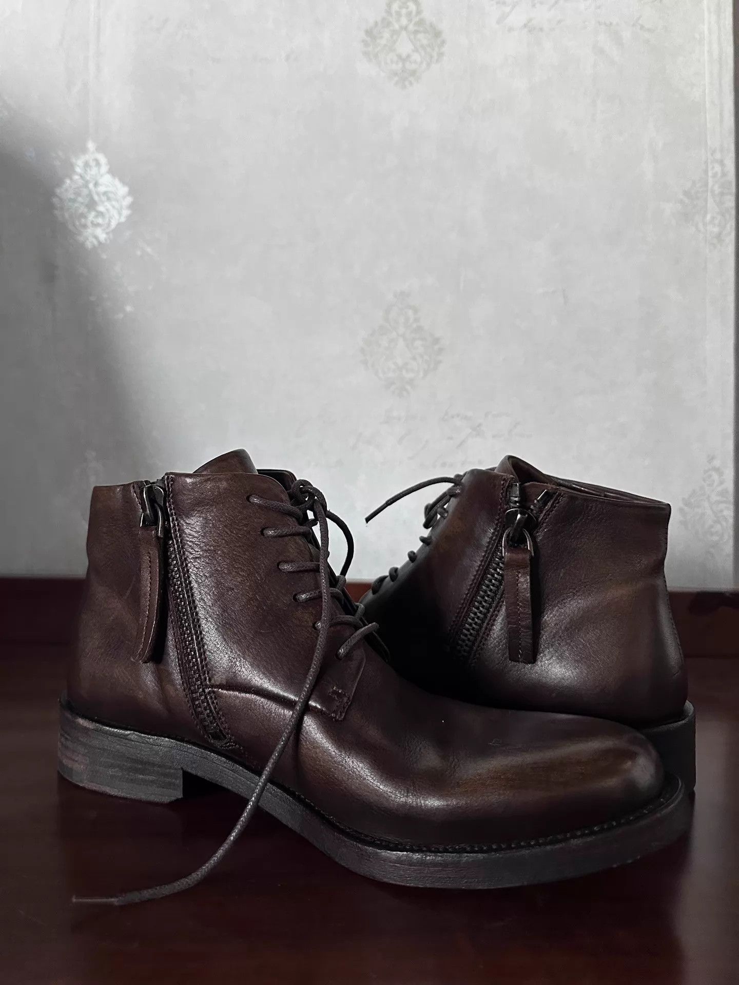 Dior Dior Homme Inside Zip Cowhide Distressed Midi-Calf Boot Size US 6 / EU 39 - 2 Thumbnail