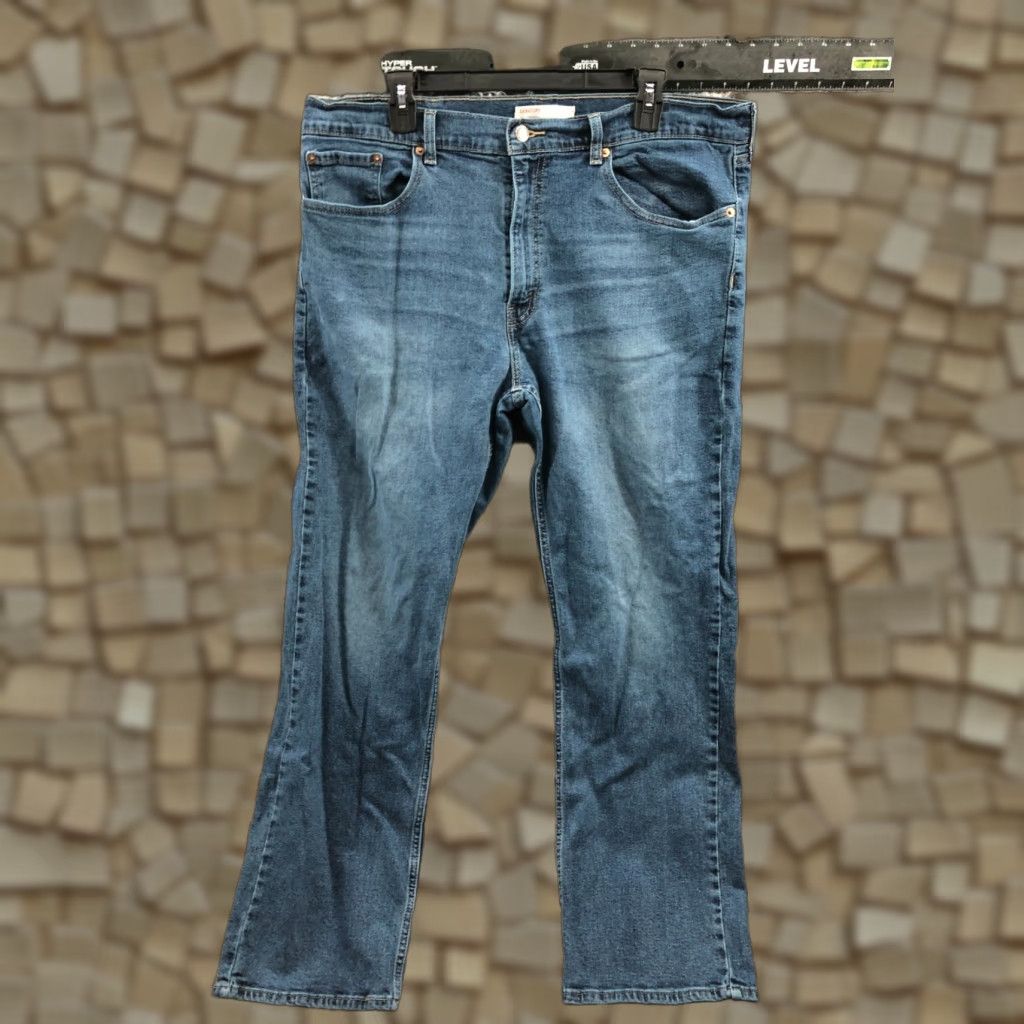 Levi's Levi's Signature Relaxed Straight Jeans Size 38x30 Mens Medium Blue Wash Denim 5-Pocket Levi's 500 Series Modern Vintage No Size US 38 / EU 54 - 1 Thumbnail