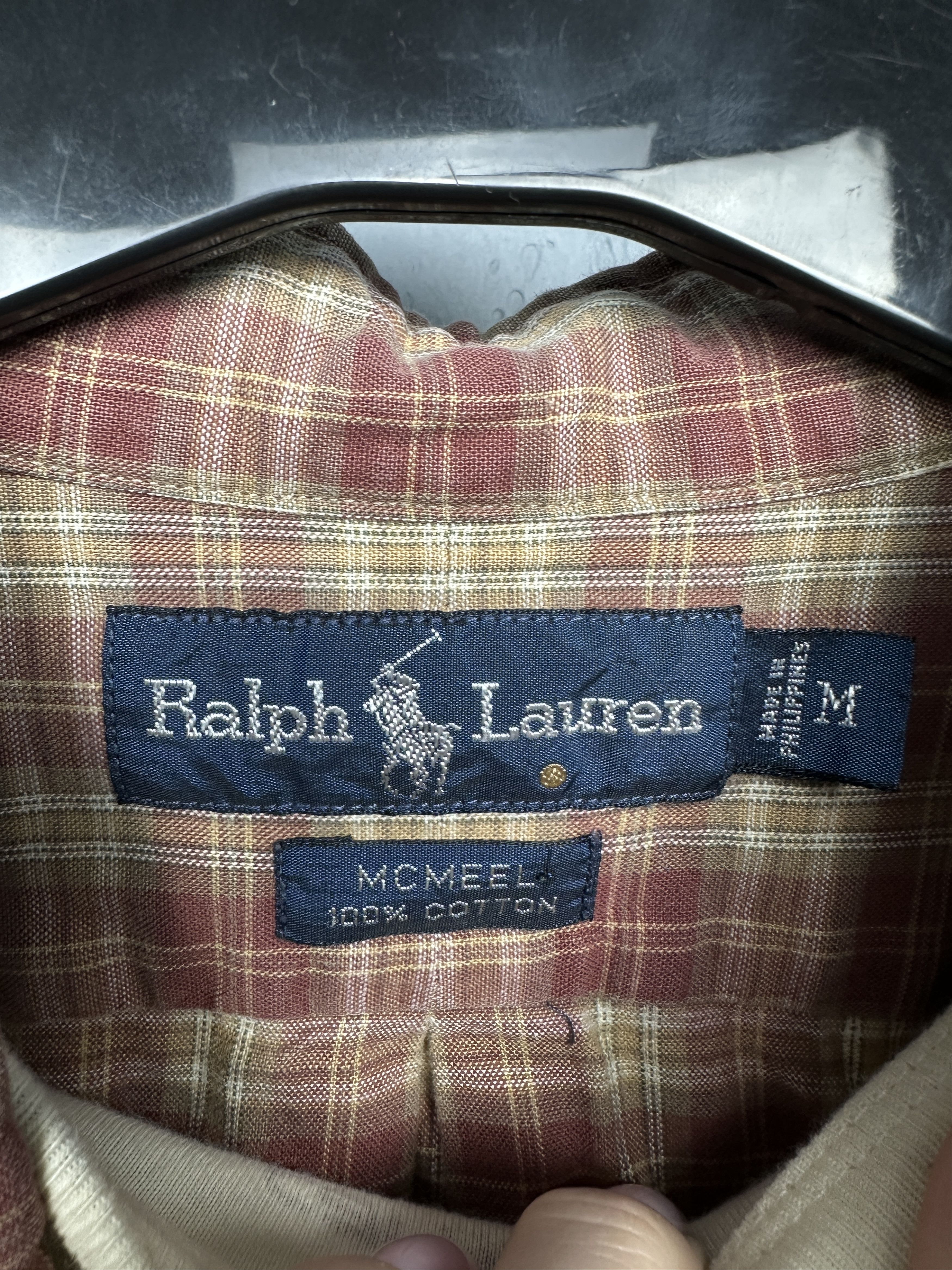 Polo Ralph Lauren Polo Ralph Lauren Vintage Mens Plaid Long Sleeve Shirt Size US M / EU 48-50 / 2 - 4 Thumbnail