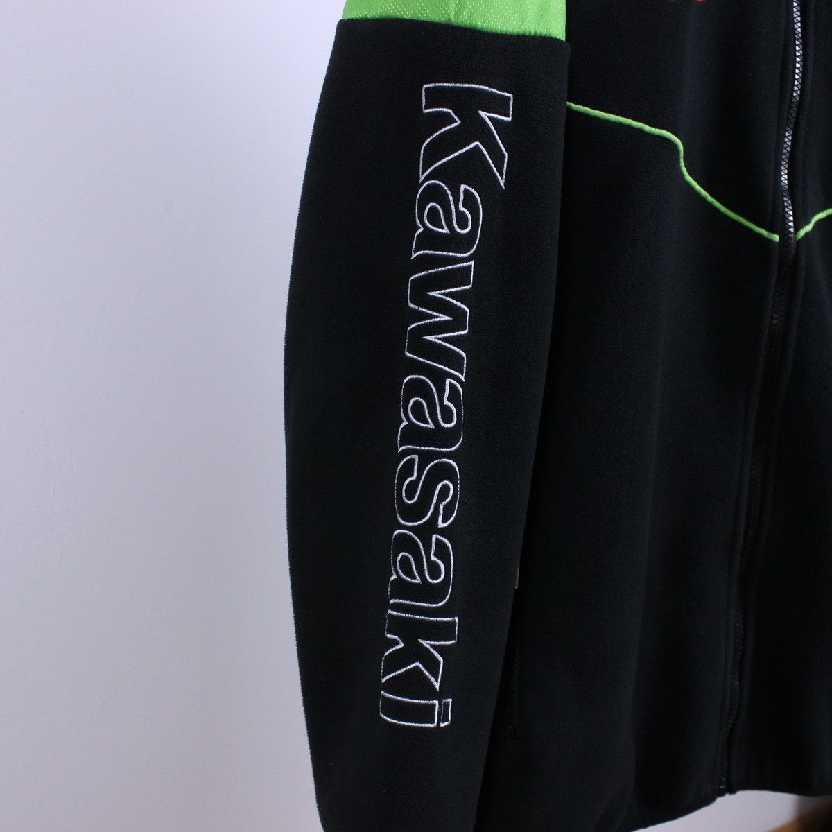 Vintage Vintage MSS Kawasaki Racing Team Racing Zip Fleece Size US M / EU 48-50 / 2 - 7 Thumbnail