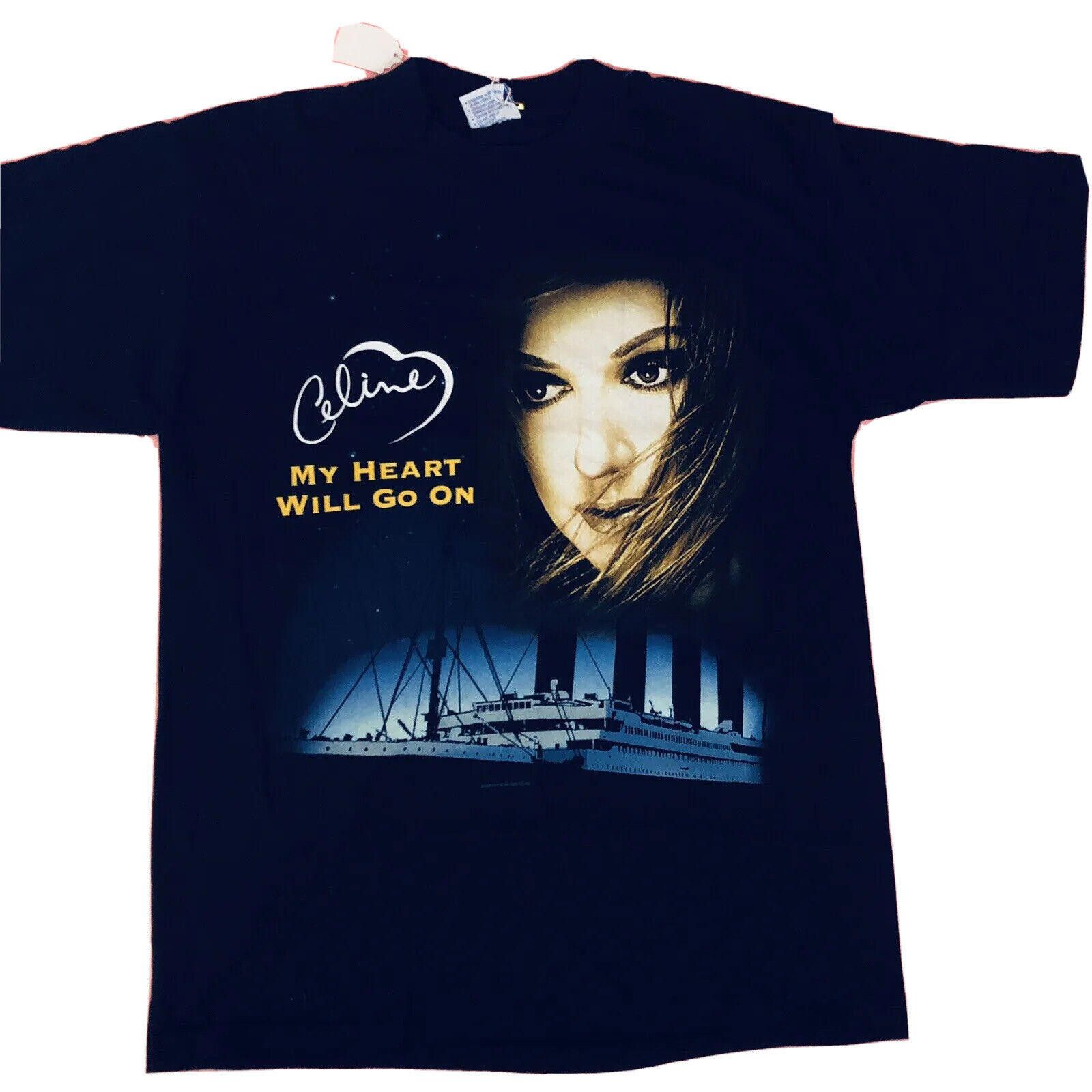 The Unbranded Brand Vintage 90s Celine Dion Titanic T Shirt Tour Size Large Size US L / EU 52-54 / 3 - 1 Thumbnail