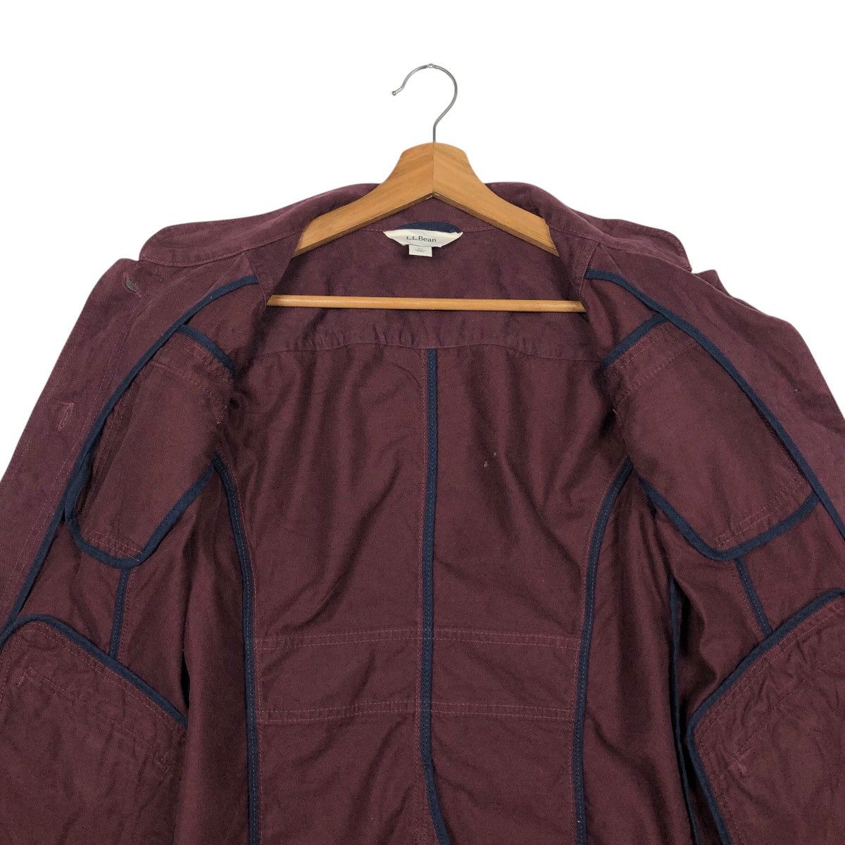 L.L. Bean 📌Rich Purple Chore Work Jacket Duck Canvas L.L.Bean Size US XL / EU 56 / 4 - 15 Thumbnail