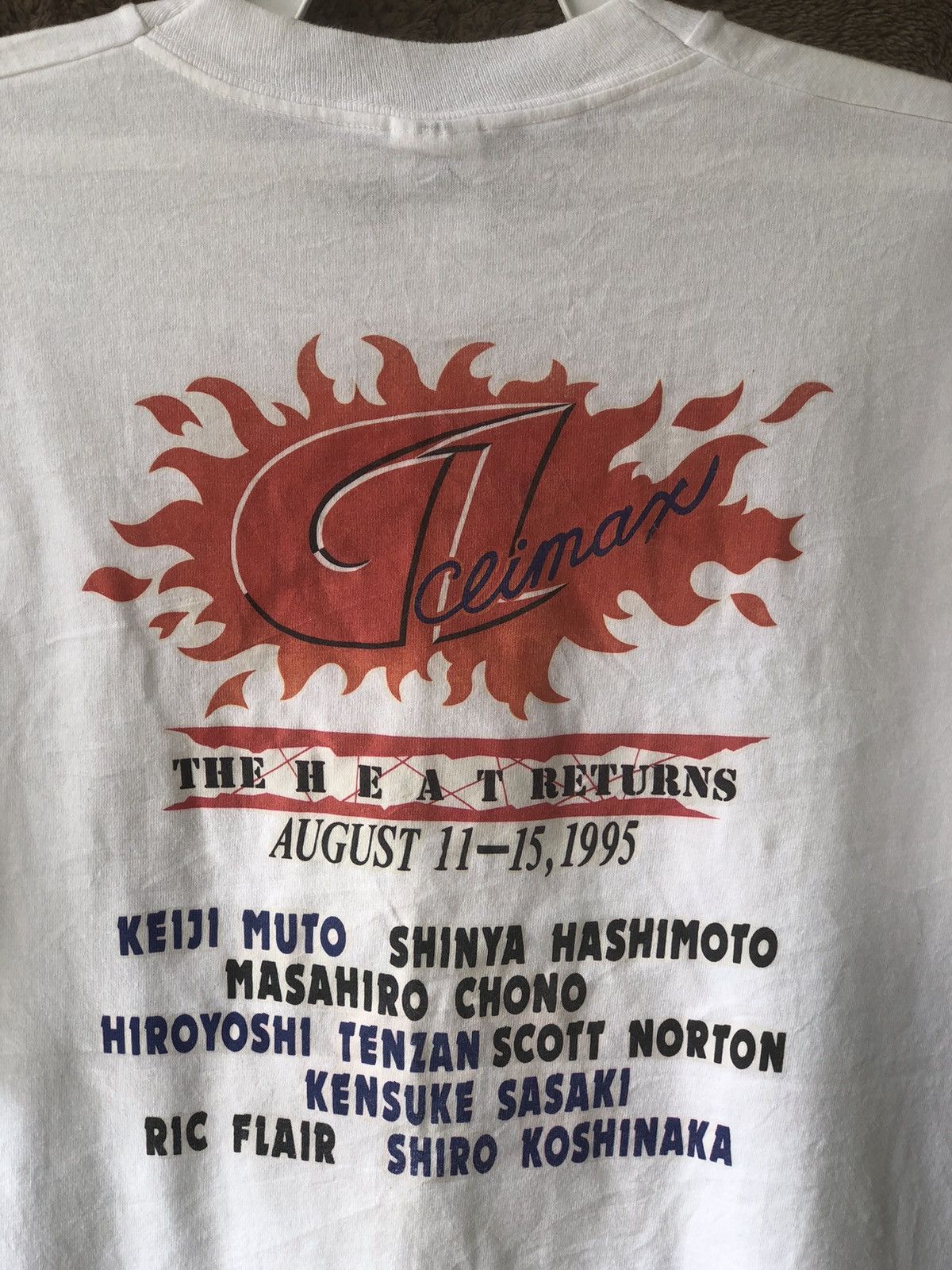 WWF Vintage 90s RIC FLAIR and Japan Pro Wrestling Size US L / EU 52-54 / 3 - 9 Thumbnail