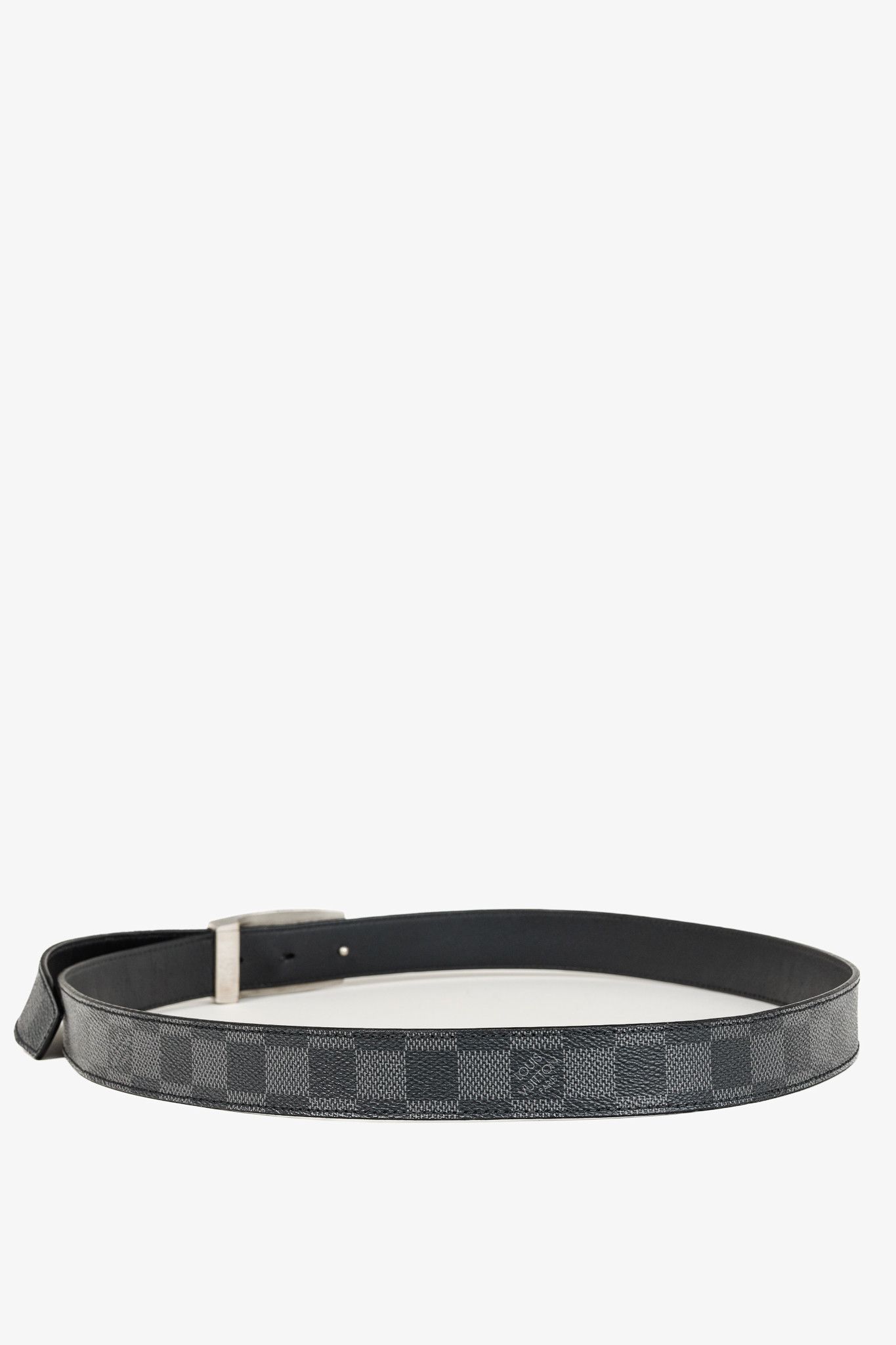 Louis Vuitton Louis Vuitton LV Cut Graphite Damier Canvas Belt Size ONE SIZE - 2 Thumbnail