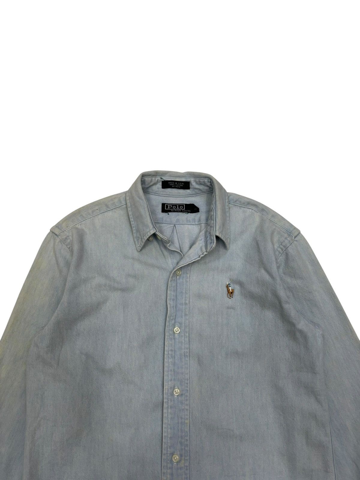 Polo Ralph Lauren Polo Ralph Lauren USA SunFaded Button Up Shirt Size M / US 6-8 / IT 42-44 - 8 Thumbnail