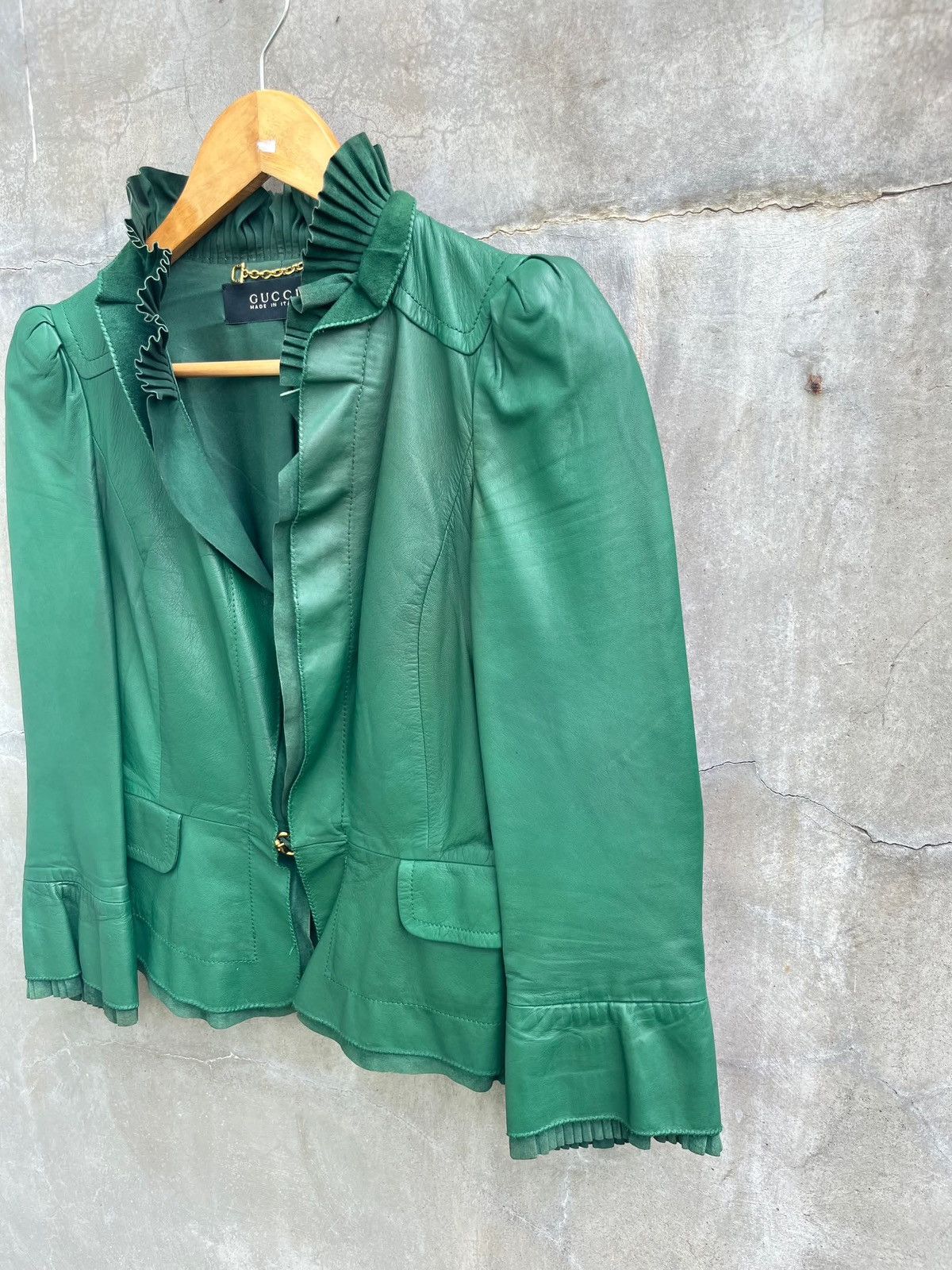 Gucci Leather Evening Jacket Size S / US 4 / IT 40 - 2 Thumbnail