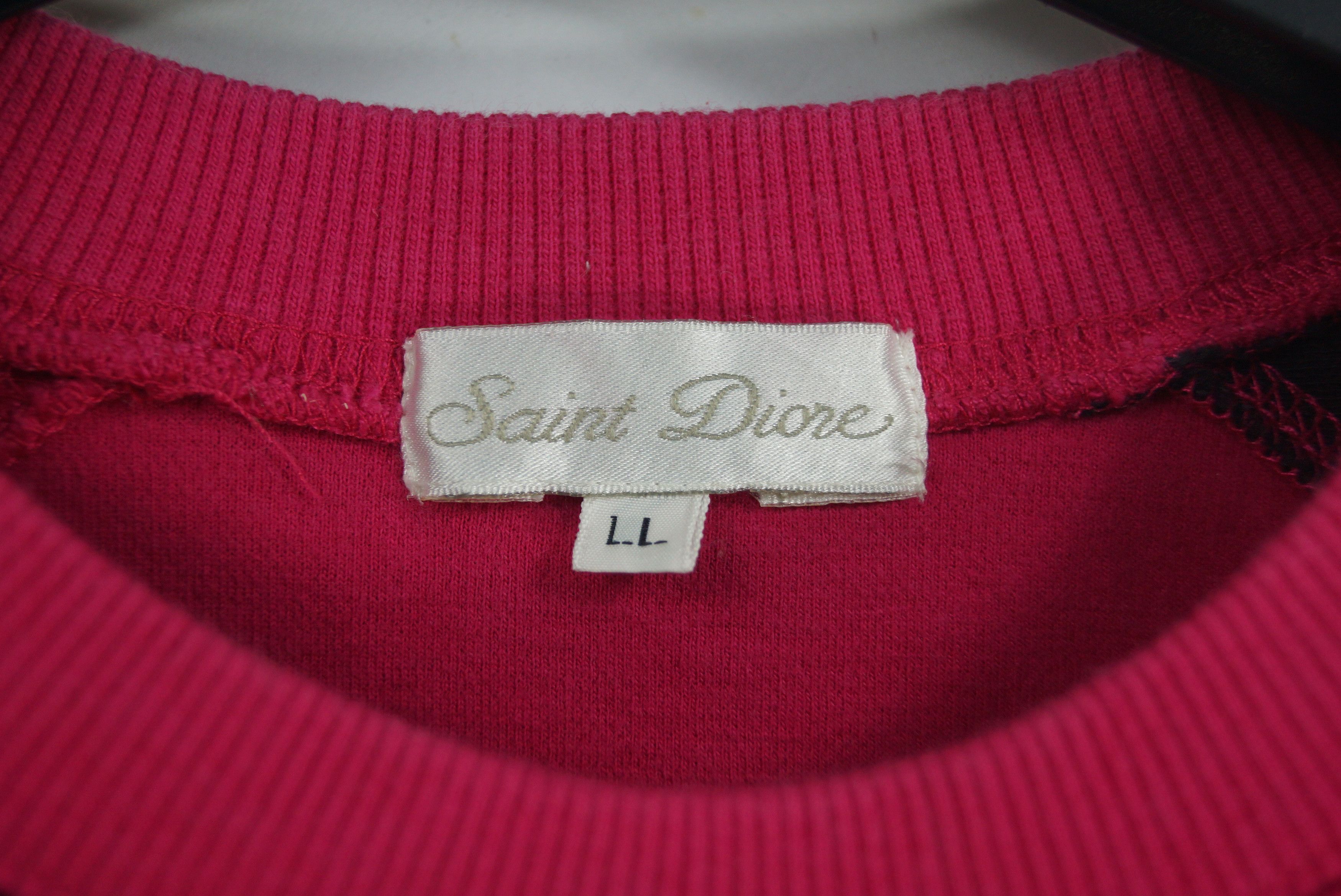 Vintage Saint Diore Sweatshirt Nice Design Size US XL / EU 56 / 4 - 3 Thumbnail